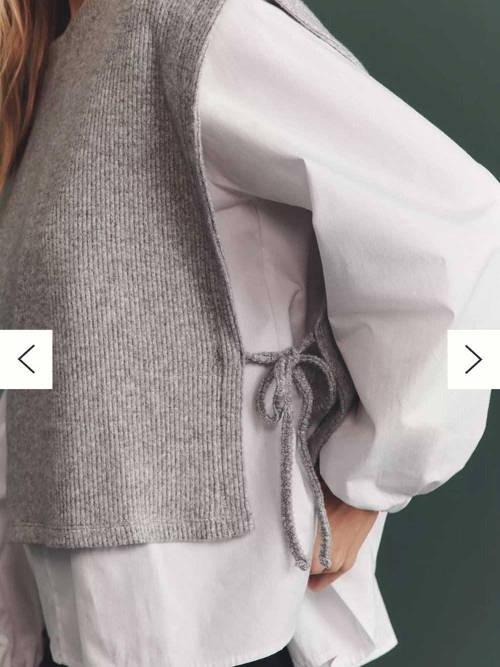 Maeve Long-Sleeve Twofer Sweater Vest - Picture 4 of 9